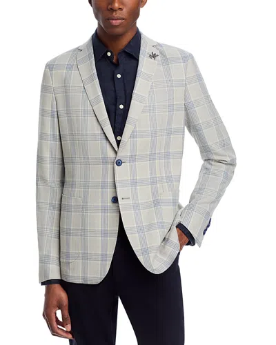 John Varvatos Slim Fit Suit Jacket In Light Grey/light Blue