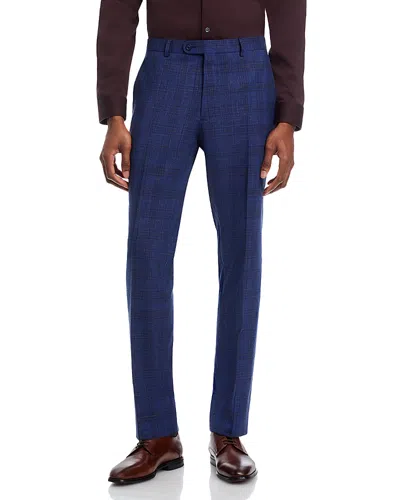 John Varvatos Slim Fit Suit Pants In Navy/brown