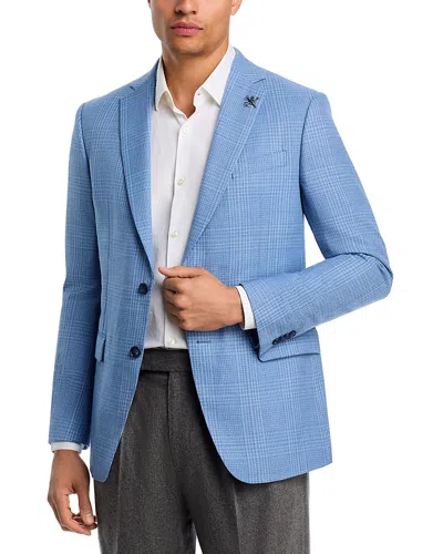 John Varvatos Slim Fit Tonal Plaid Sport Coat In Blue