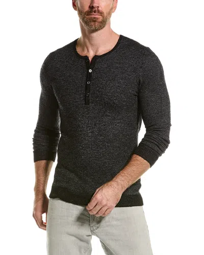 John Varvatos Slim Fit Wool-blend Sweater In Black
