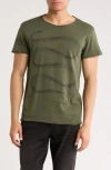 John Varvatos Snake Skeleton Organic Cotton Graphic T-shirt In Tarp Green
