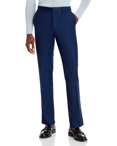 John Varvatos Street Micro-check Slim Fit Suit Pants In Blue