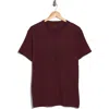 John Varvatos Star Appliqué Organic Cotton T-shirt In Burgundy