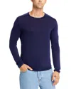 John Varvatos Star Usa Acid-wash Crewneck Sweater In Deep Blue