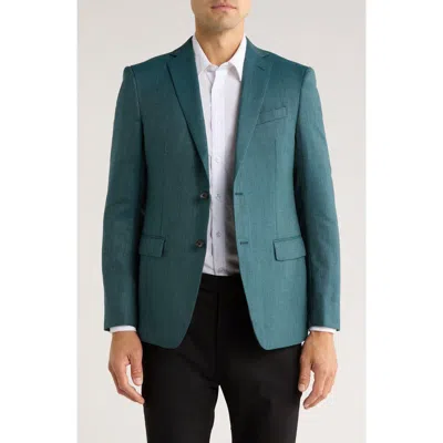 John Varvatos Star Usa Chevron Virgin Wool Two-button Sport Coat In Green