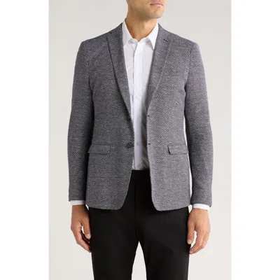 John Varvatos Star Usa Herringbone Cotton & Linen Blend Sport Coat In Gray