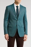 John Varvatos Star Usa Herringbone Virgin Wool Sport Coat In Green