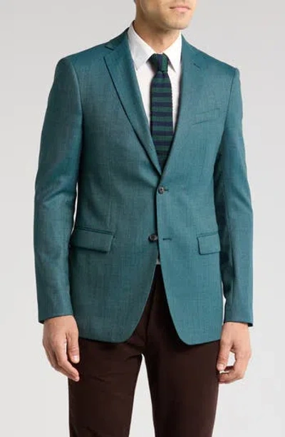 John Varvatos Star Usa Herringbone Virgin Wool Sport Coat In Green