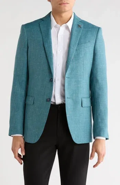John Varvatos Star Usa Herringbone Woven Two-button Sport Coat In Blue