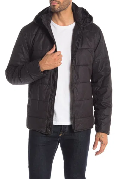 Pre-owned John Varvatos Star Usa Men's Black Quilted Puffer Hood Jacket $598