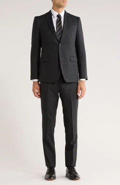 John Varvatos Star Usa Neat Wool Suit In Black