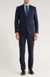 John Varvatos Star Usa Neat Wool Suit In Blue
