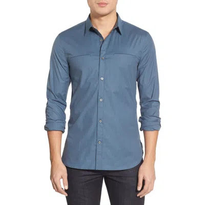 John Varvatos Star Usa Slim Fit Sport Shirt In Blue