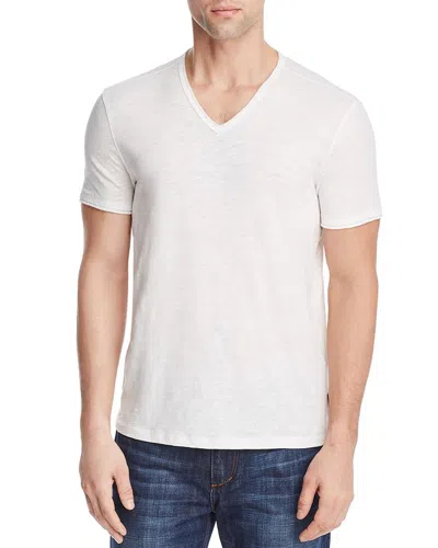John Varvatos Star Usa Slub V-neck Tee In Salt