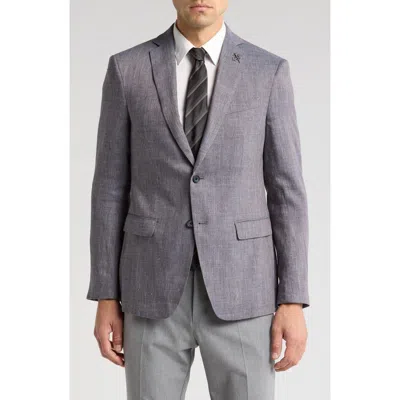 John Varvatos Star Usa Solid Linen & Wool Sport Coat In Blue