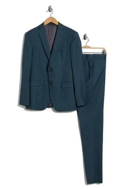 John Varvatos Star Usa Solid Stretch Wool Suit In Gray