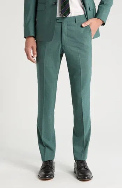 John Varvatos Star Usa Solid Virgin Wool Pants In Green