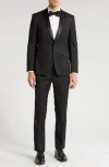 John Varvatos Star Usa Solid Wool Tuxedo In Black