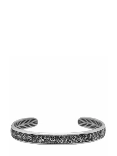 John Varvatos Stardust Black-diamonds Cuff In Silver