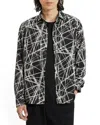 John Varvatos Straight Bottom Hem Shirt In Multi