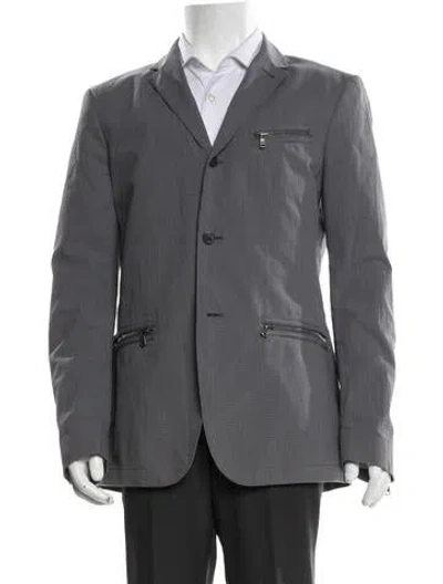 Pre-owned John Varvatos Striped Sport Coat In Grey