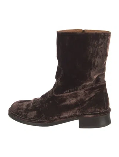 Pre-owned John Varvatos Suede Boots In Brown