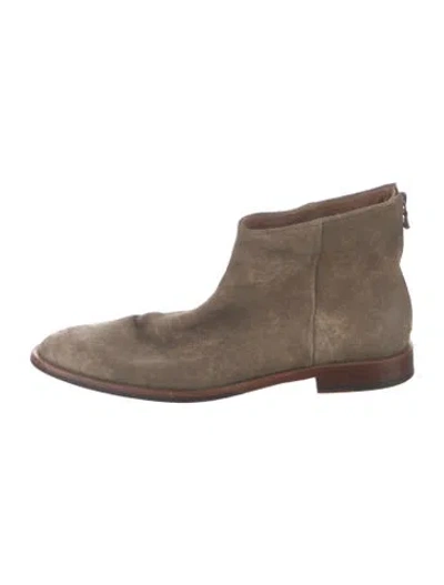 Pre-owned John Varvatos Suede Boots In Grey