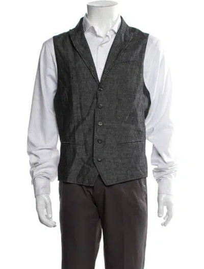 Pre-owned John Varvatos Suit Vest In Grey
