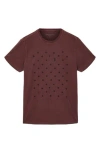 John Varvatos Suits Organic Cotton T-shirt In Purple
