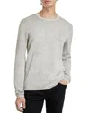 John Varvatos Mercer Wave Long Sleeve T-shirt In Silver