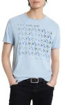 John Varvatos Raw Edge Shoulder T-shirt In Vapor Grey