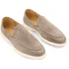John Varvatos Thompson Venetian Loafer In Steel Grey