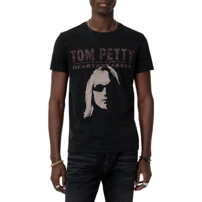 JOHN VARVATOS JOHN VARVATOS TOM PETTY APPLIQUÉ ORGANIC COTTON GRAPHIC T-SHIRT