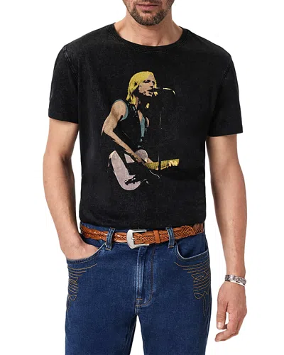 John Varvatos Tom Petty Organic Cotton Graphic T-shirt In Black