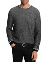 John Varvatos Tomar Regular Fit Ribbed Sweater In Black/white