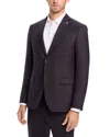 John Varvatos Tonal Plaid Slim Fit Suit Jacket In Burgundy