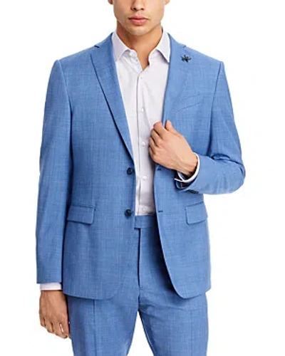 John Varvatos Bleecker Jn Glen Plaid Slim Fit Suit Jacket In Light Blue