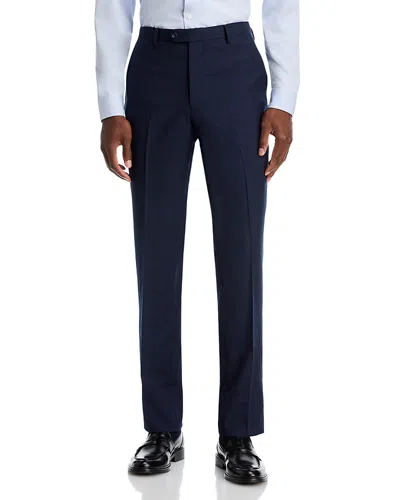 John Varvatos Tonal Plaid Slim Fit Suit Pants In Blue