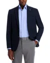 John Varvatos Tonal Textured Plaid Sport Coat In Blue