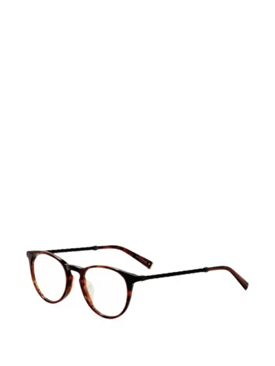 John Varvatos 톨토이즈셸 이펙트 브레이디드 안경 In Brown