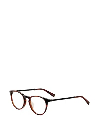 John Varvatos Tortoiseshell-effect Round-frame Glasses In Multi