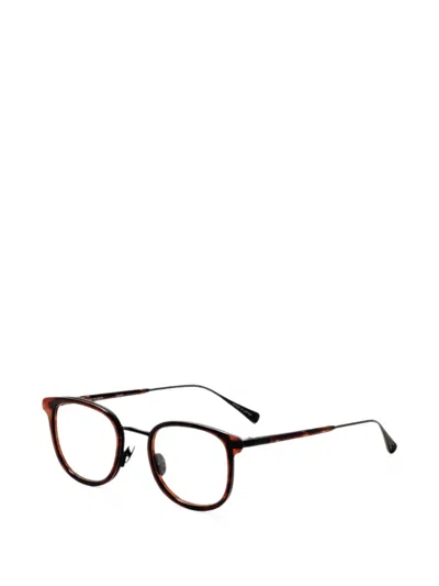 John Varvatos Tortoiseshell-effect Round-frame Glasses In Multi