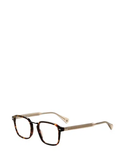 John Varvatos Tortoiseshell-effect Square-frame Glasses In Brown