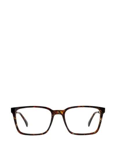 John Varvatos Tortoiseshell-effect Square-frame Glasses In Black