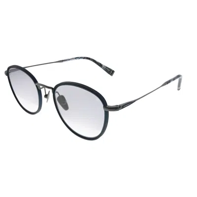 John Varvatos Troubadour Jv V531 Ngu Unisex Round Sunglasses In Blue