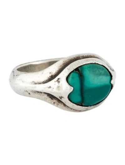 Pre-owned John Varvatos Turquoise Ring In Multicolor
