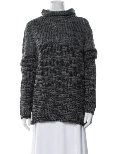 Pre-owned John Varvatos Turtleneck Sweater W/ Tags In Gray