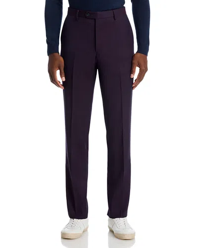 John Varvatos Twill Slim Fit Suit Pants In Burgundy