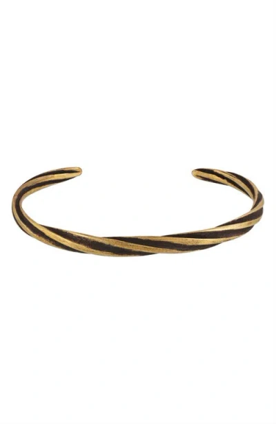 John Varvatos Twist Cuff Bracelet In Gold