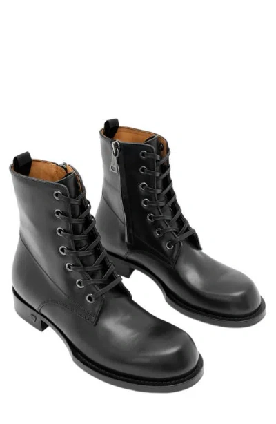 John Varvatos Two Five Two Zip Combat Boot In Black